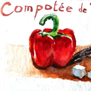 Chocolats à la compotée de poivrons rouges