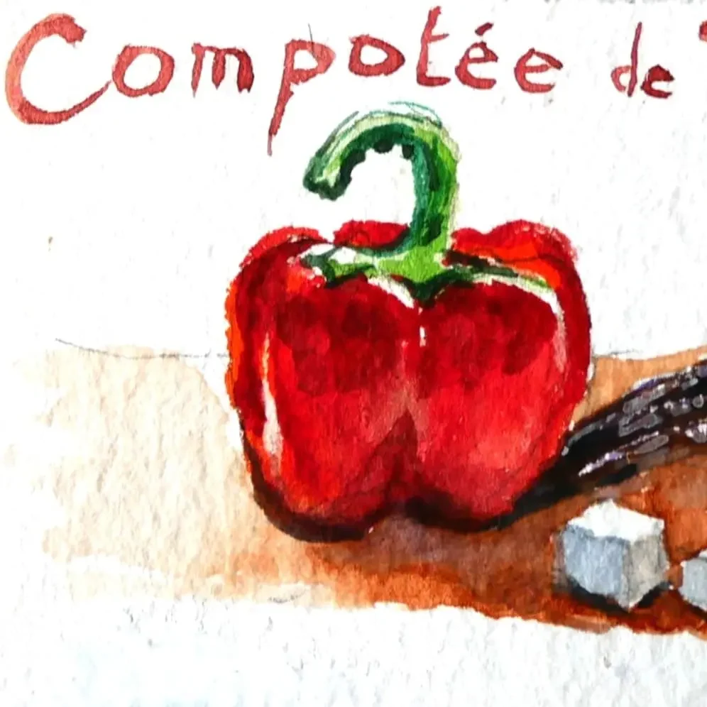 Chocolats à la compotée de poivrons rouges